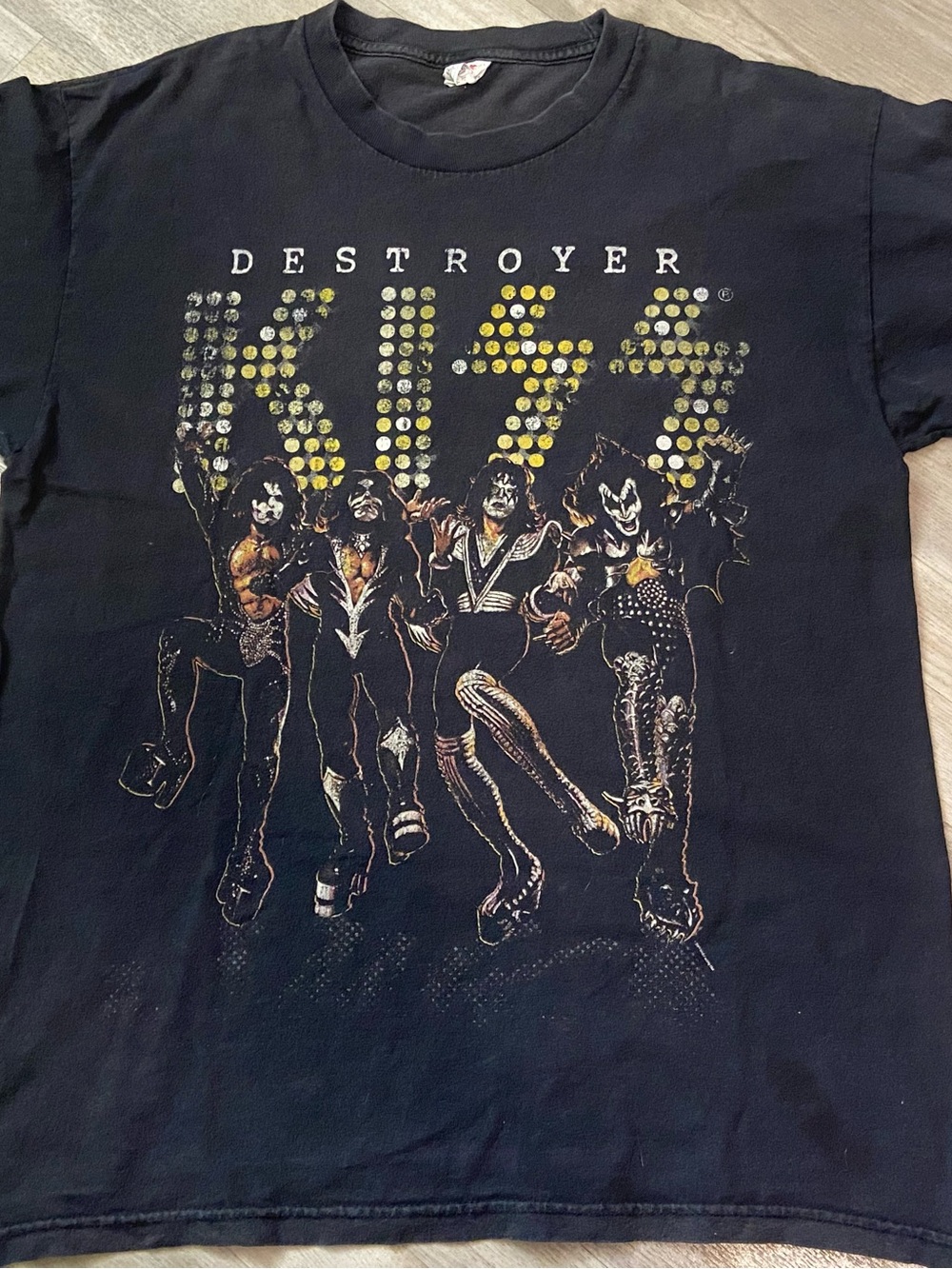 VTG 2000s Kiss Destroyer 2007 Kiss Catalog Ltd Black  Concert T-Shirt L